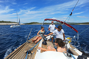 Sailing Bare Hvar